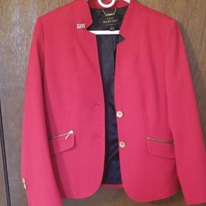 Mary kay consultant red jacket